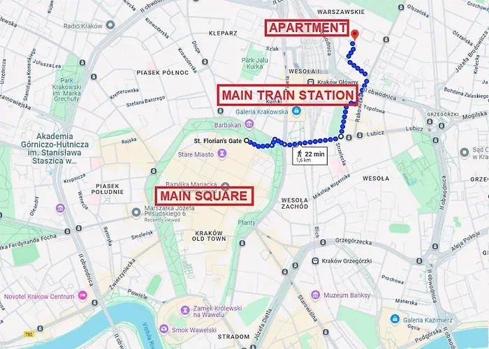 Rakowicka With Tarrace, Ac And Free Parking * Krakow